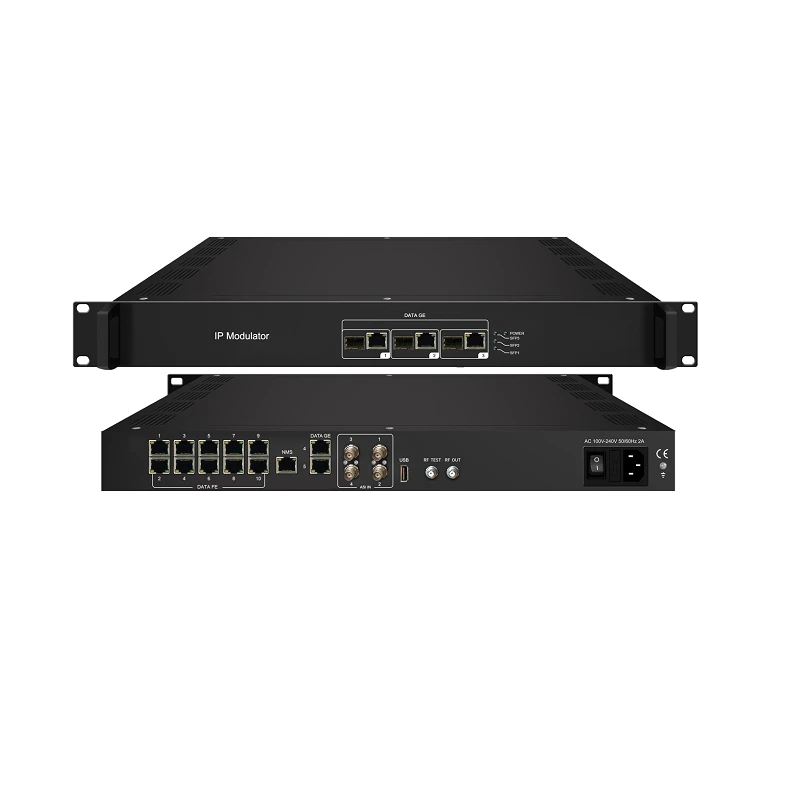 IP To RF DVB-C DVB-T ISDB-T Modulator